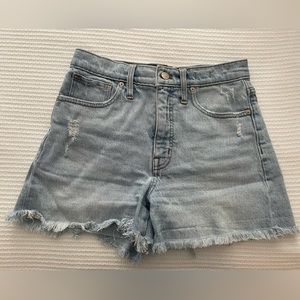 Madewell high waisted jean shorts